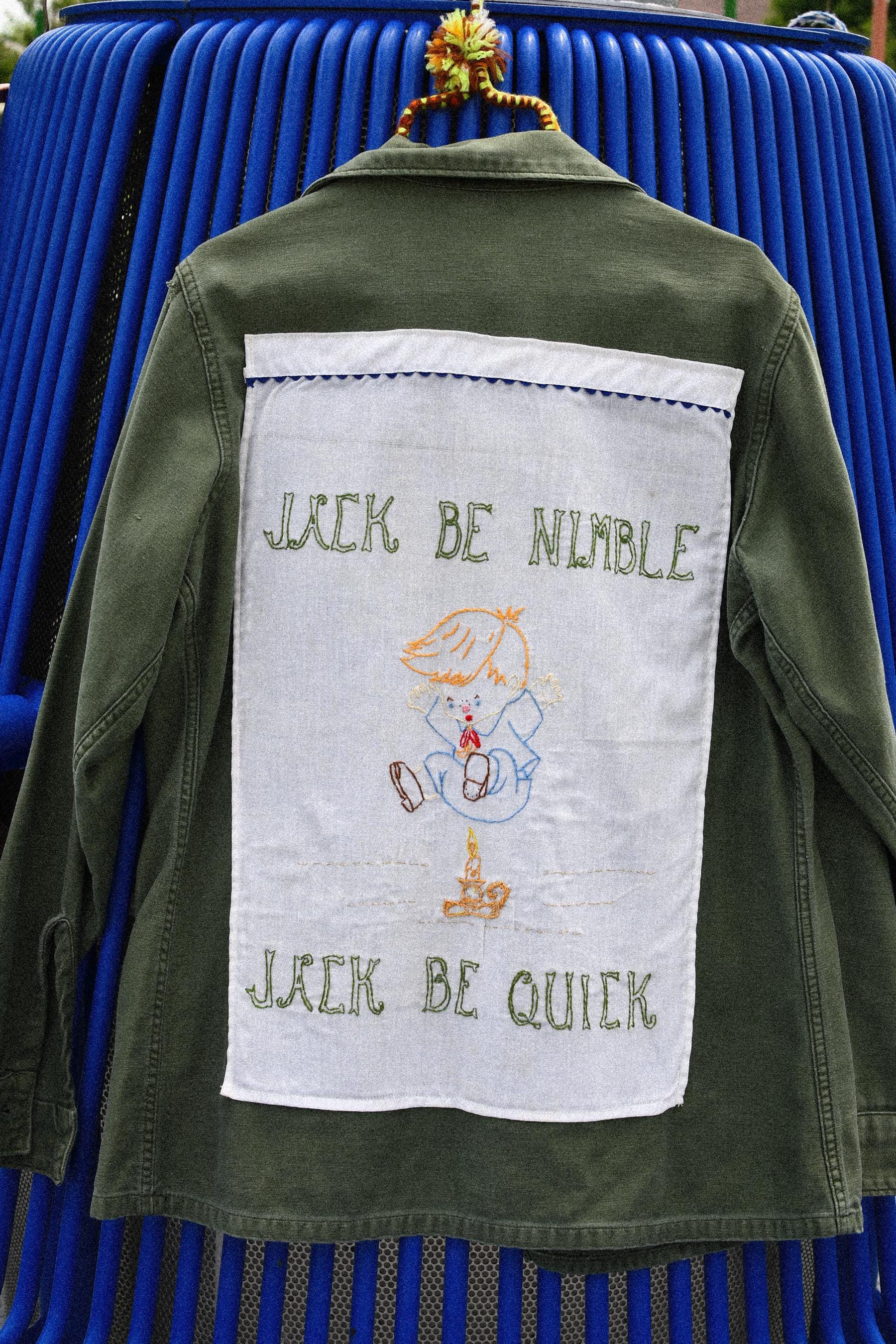 Vintage Upcycled Patched Army Jacket // One of  a King Sustainable Fashion Jacket