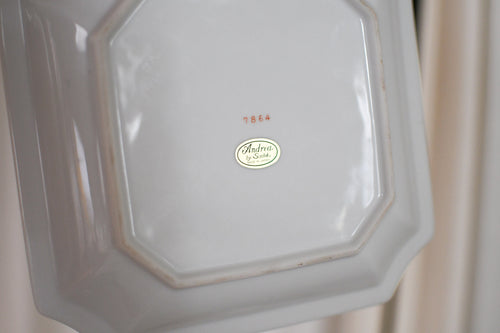 1970s Malachite Print Andrea by Sadek Porcelain Dish