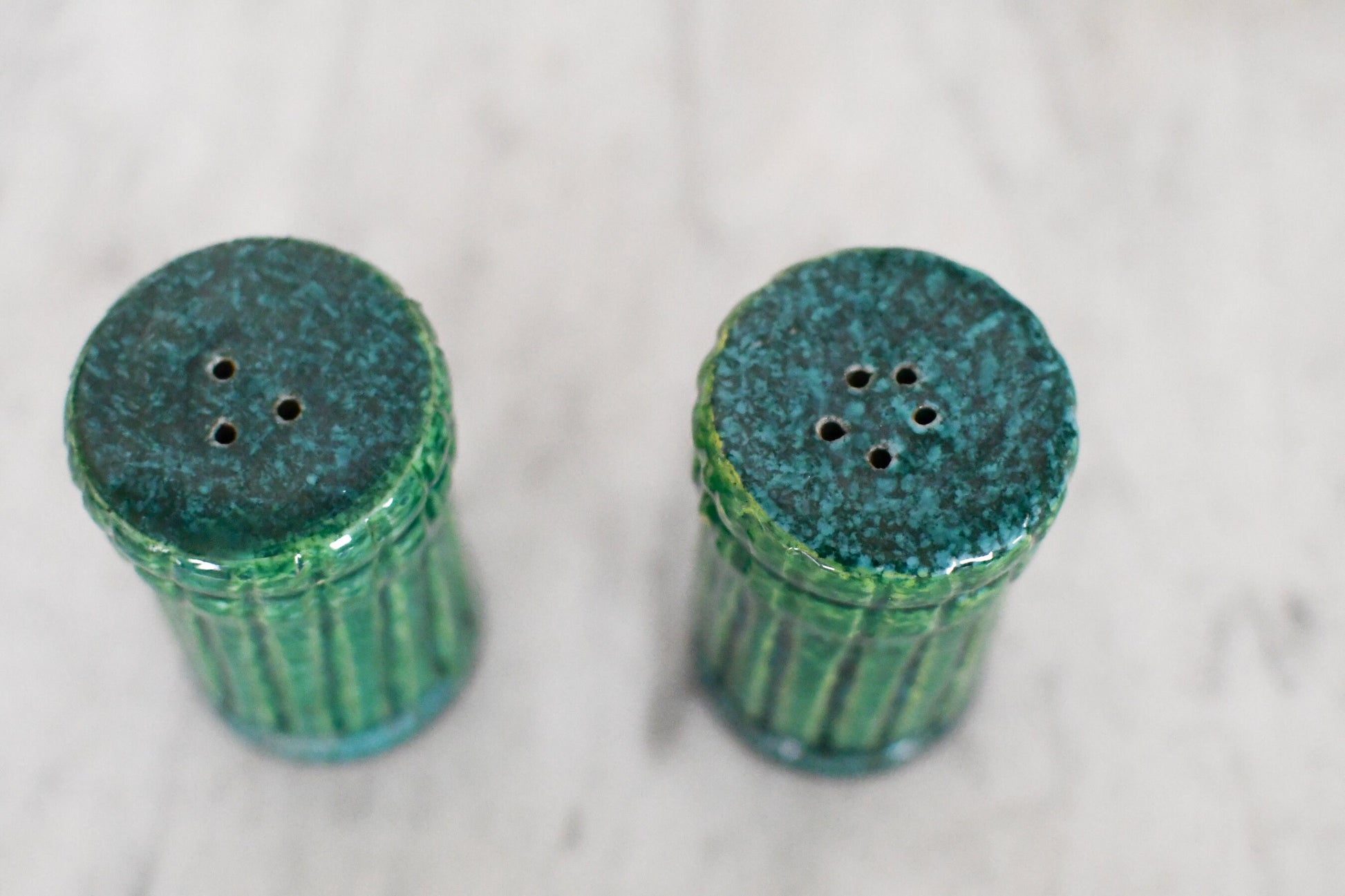 Mid Century Italian Pottery Bitossi Salt and Pepper Shakers