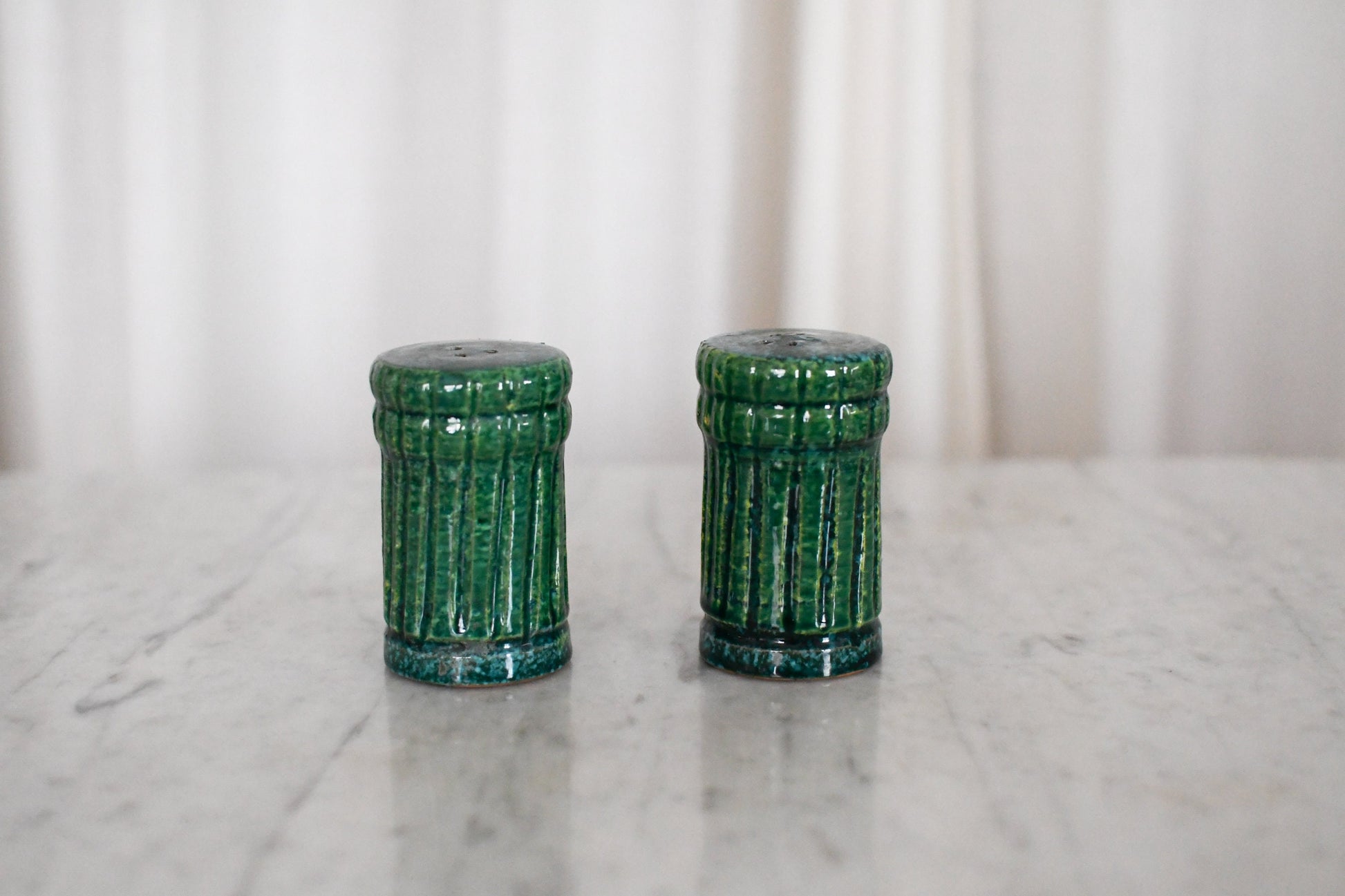 Mid Century Italian Pottery Bitossi Salt and Pepper Shakers