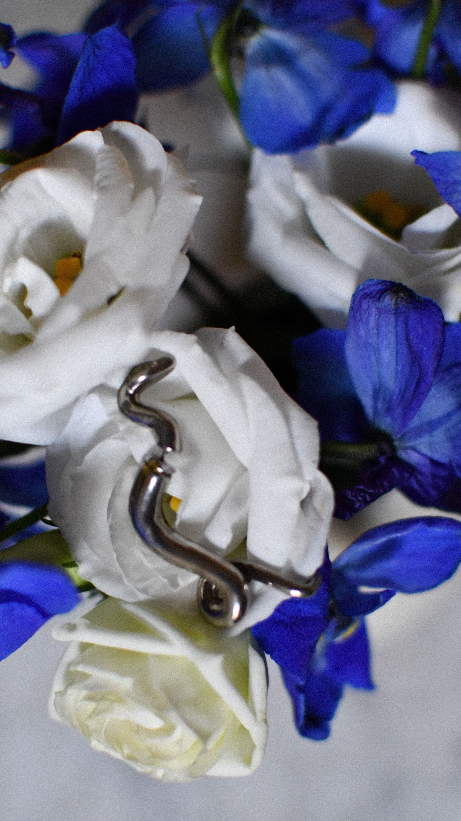 Vintage Sterling Silver Single Snake Earring // Stamped 925