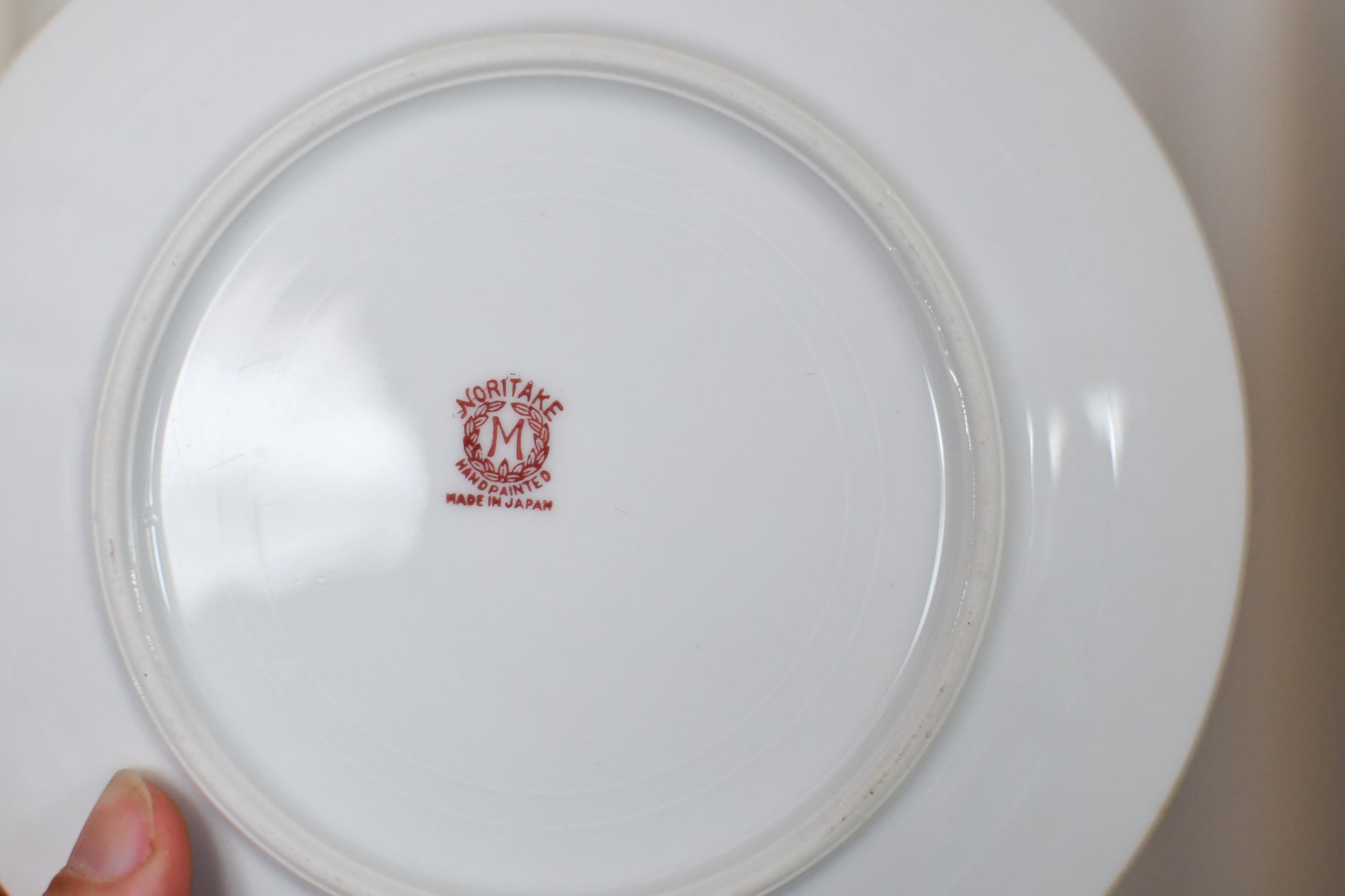 Vintage Morimura Orange Lusterware Encrusted Gold Leaf Phoenix Plate // Single 6.5 Inch Plate