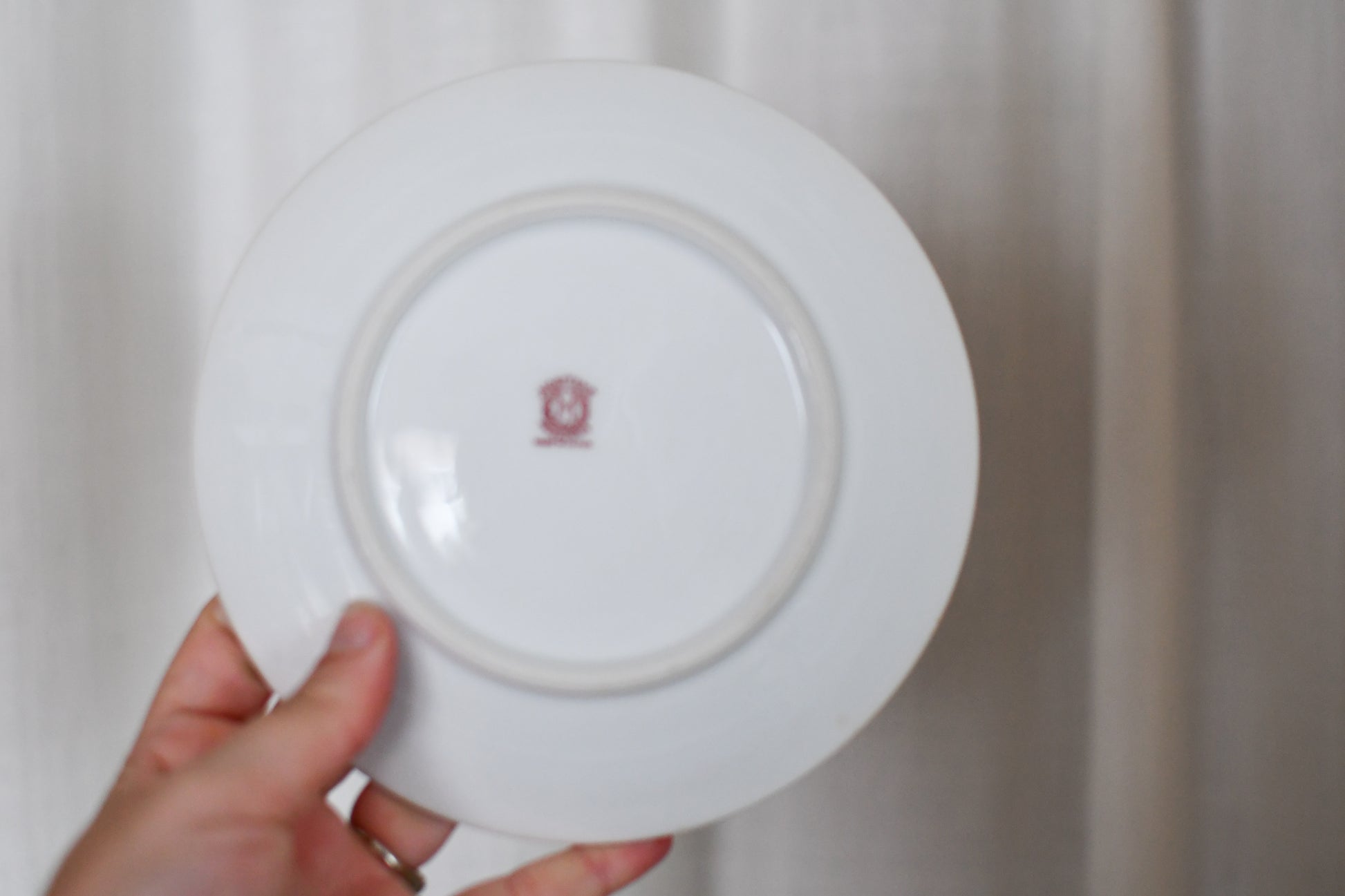 Vintage Morimura Orange Lusterware Encrusted Gold Leaf Phoenix Plate // Single 6.5 Inch Plate