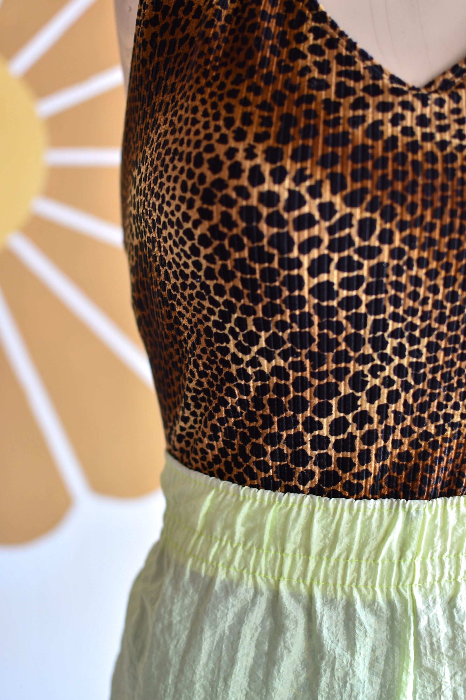 Vintage Leopard Print Bathing Suit / Body Suit