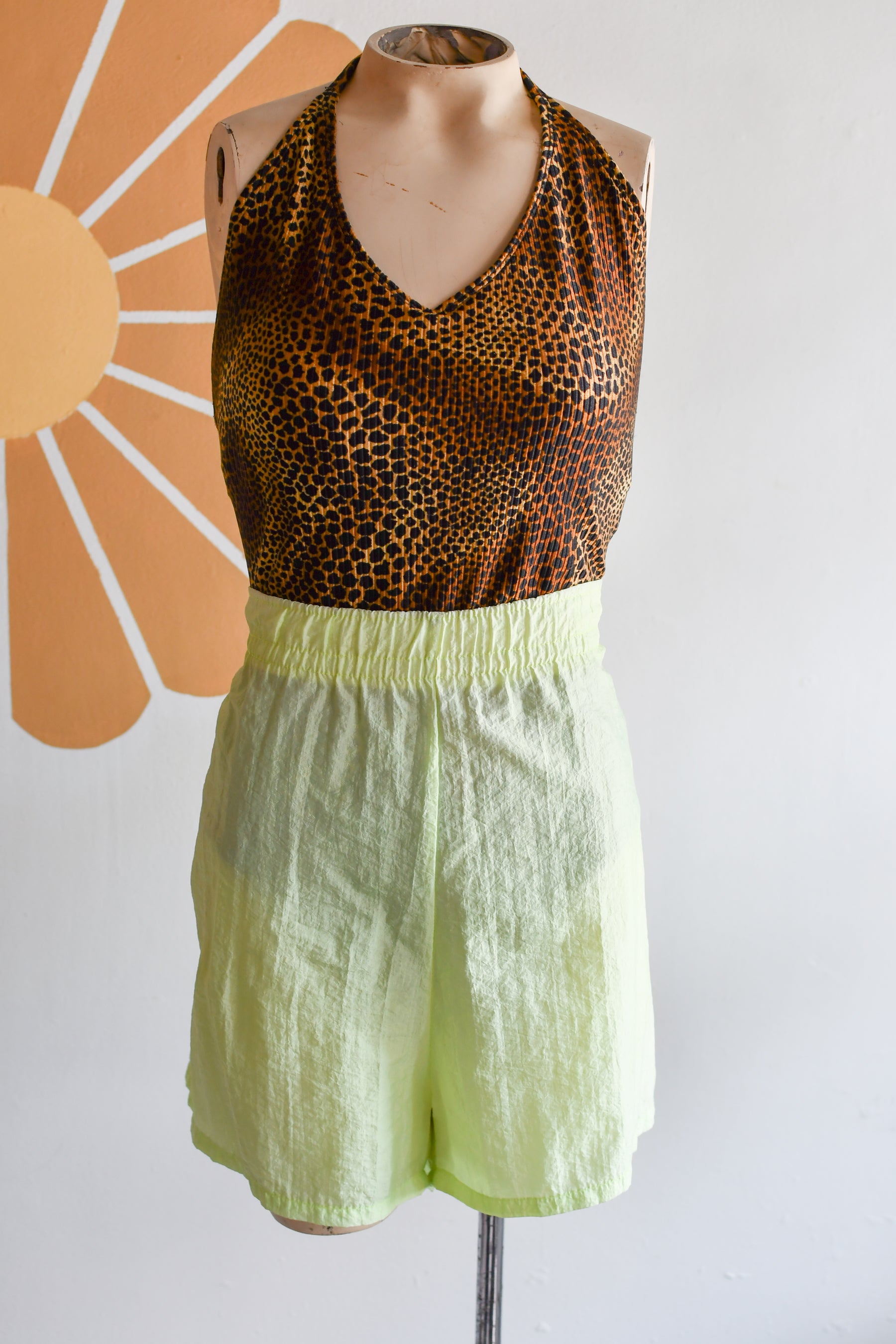 Vintage Leopard Print Bathing Suit / Body Suit