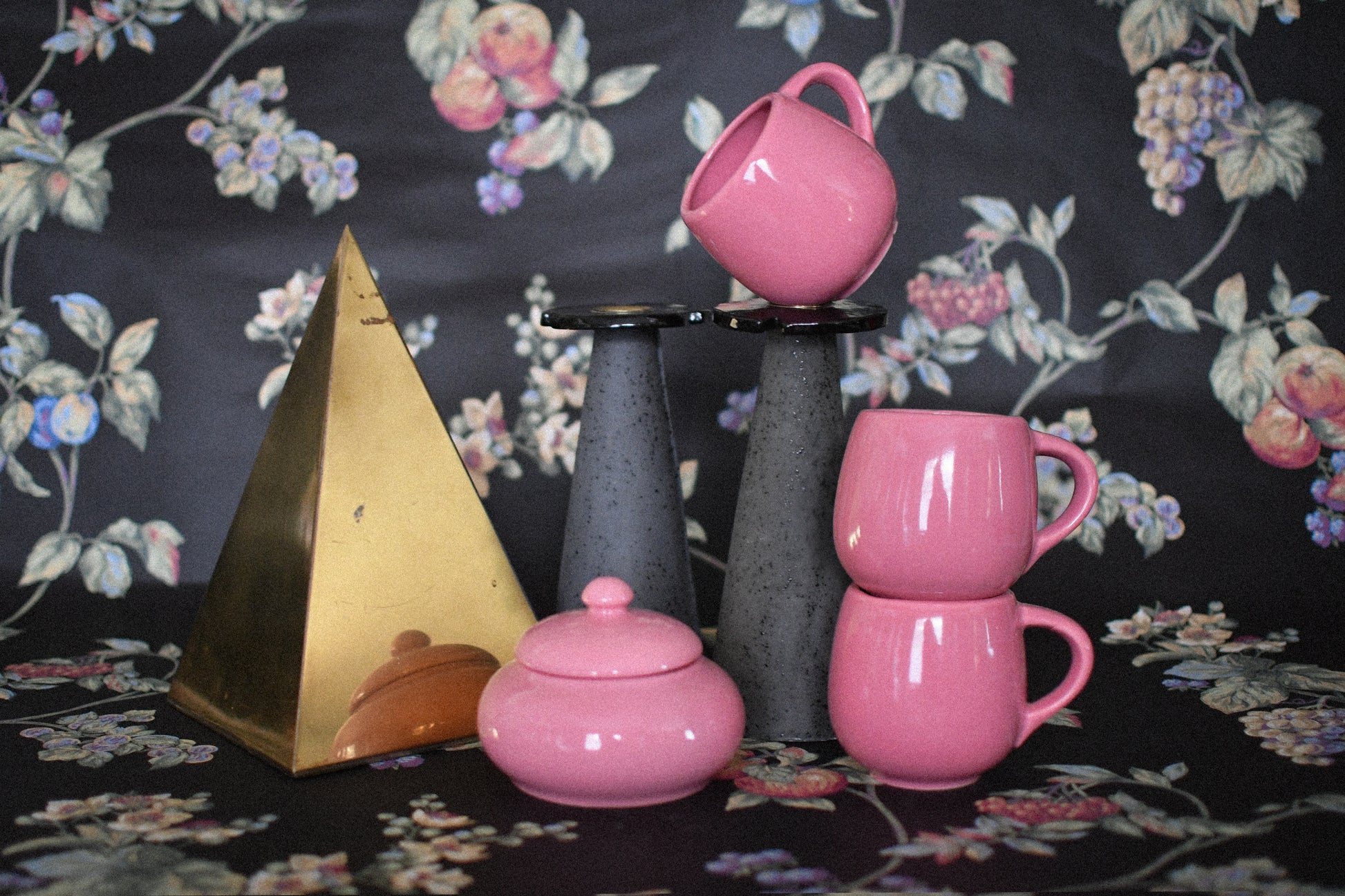 Vintage 1970s Brass Sculptural Pyramid