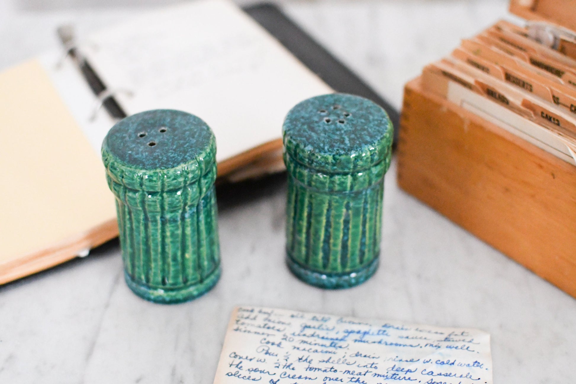 Mid Century Italian Pottery Bitossi Salt and Pepper Shakers