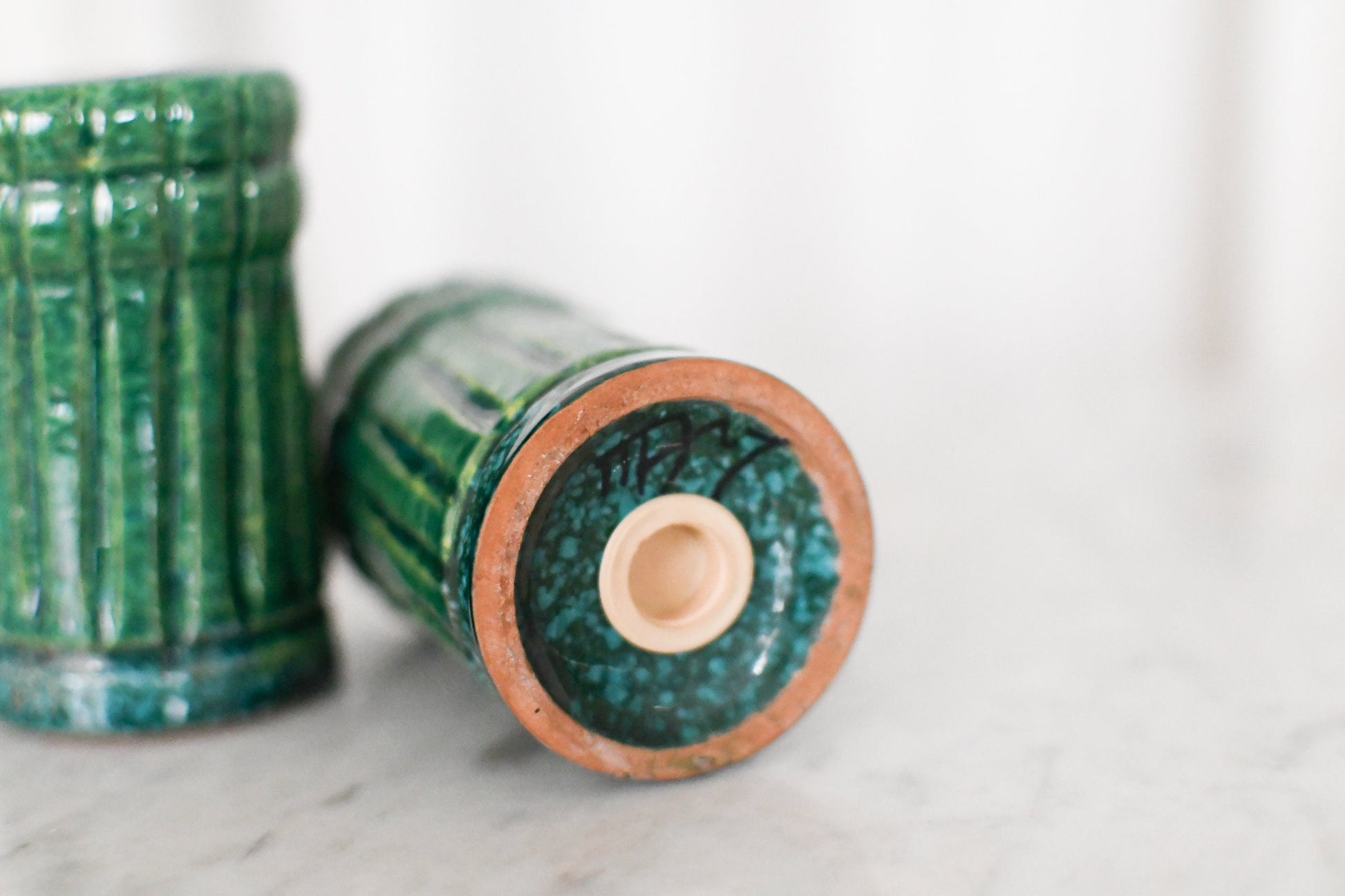 Mid Century Italian Pottery Bitossi Salt and Pepper Shakers