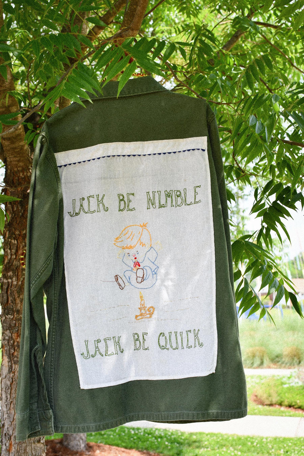 Vintage Upcycled Patched Army Jacket // One of  a King Sustainable Fashion Jacket